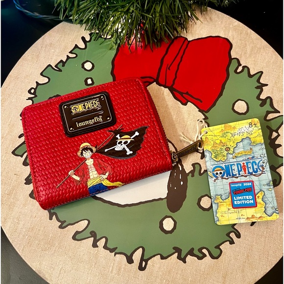 COPY - NYCC Limited Edition One Piece Luffy Jolly Roger Zip Around Wallet - Picture 4 of 5